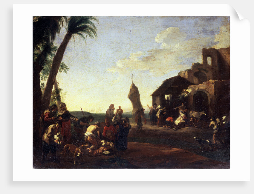 The Adoration of the Christ Child, 1650s by Jan Miel