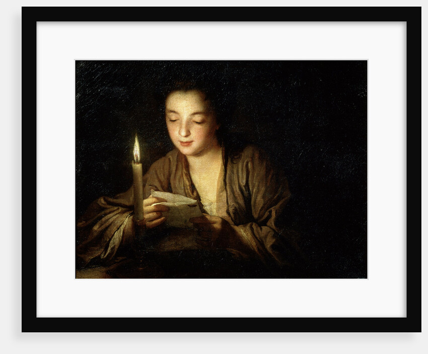 Girl with a Candle, late 17th or early 18th century. by Jean-Baptiste Santerre
