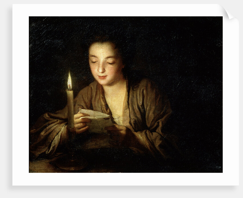 Girl with a Candle, late 17th or early 18th century. by Jean-Baptiste Santerre