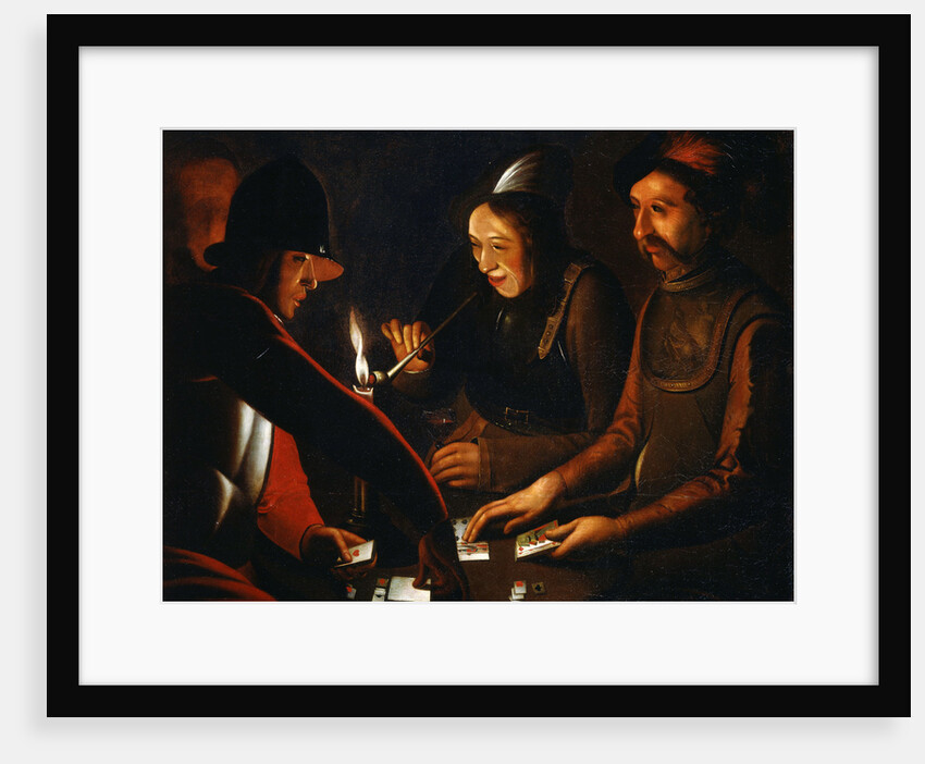 Soldiers Playing Cards, 17th century by Georges de la Tour