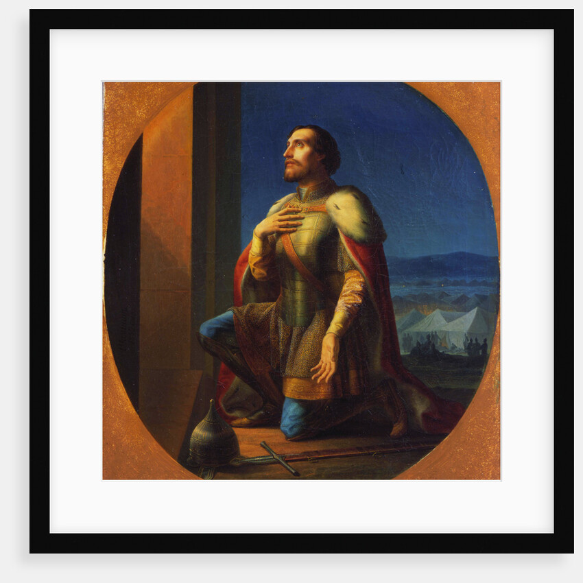 Alexander Nevsky, Grand Prince of Novgorod and Vladimir, 1855 by Pyotr Shamshin