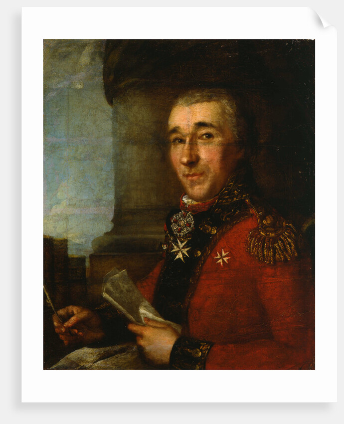 Portrait of General Count Alexey Arakcheyev, late 18th century by Russian Master