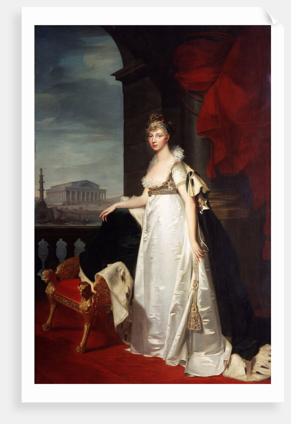 Portrait of Empress Elizabeth Alexeievna, 1805 by Jean Laurent Monnier