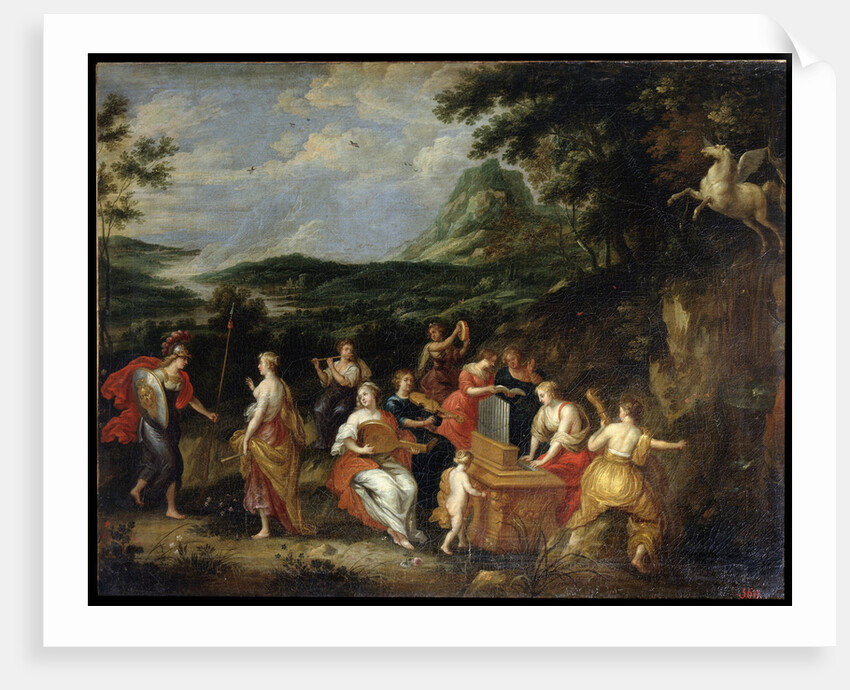 Pallas Athena and Muses, 1630s. by Jan van Balen