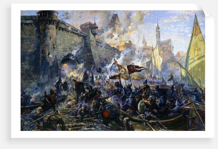 The Russian Army Capturing Narva on May 11, 1558, 1956 by Alexander Blinkov