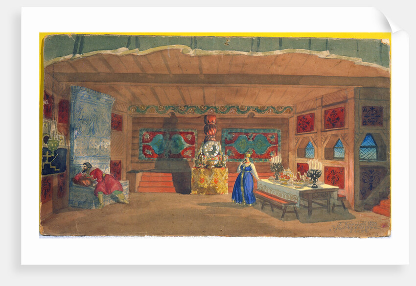 Stage design for the opera The Tsars Bride by Nikolai Rimsky-Korsakov, 1920 by Boris Mikhajlovich Kustodiev