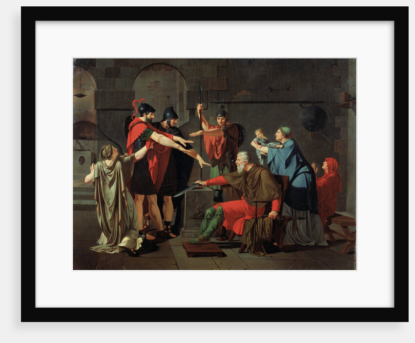The Oath of the Horatii, 1791. by Armand Charles Caraffe