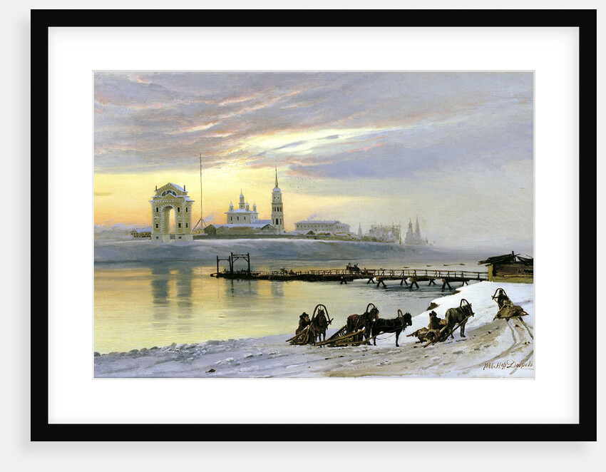 Angara at Irkutsk, 1886. by Nikolai Dobrovolsky