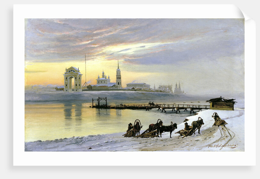 Angara at Irkutsk, 1886. by Nikolai Dobrovolsky