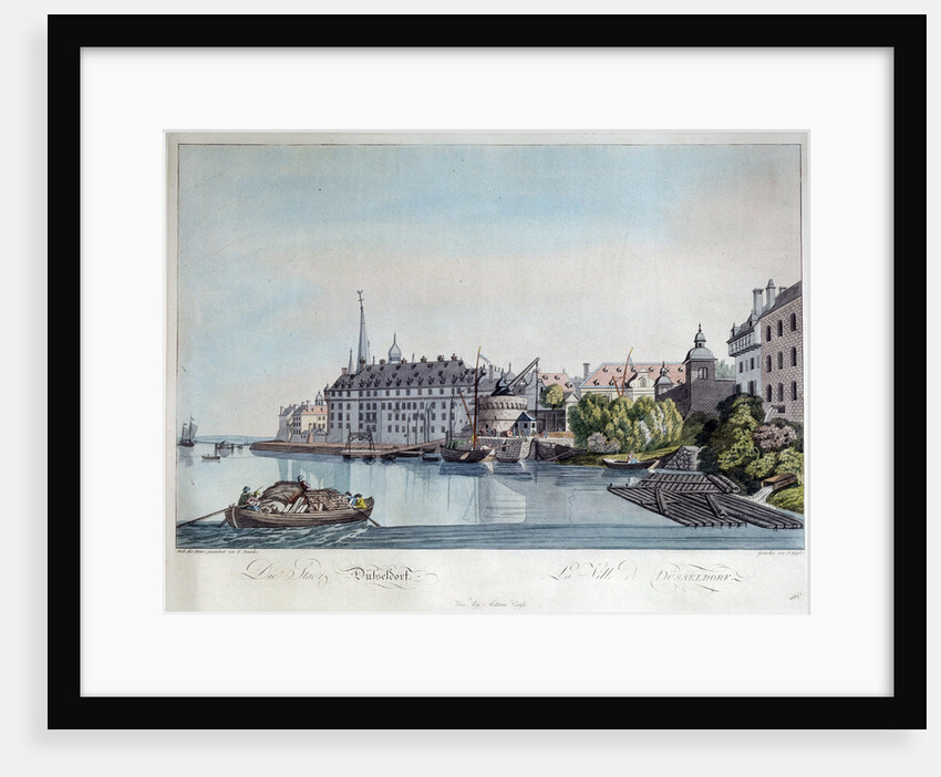 View of Düsseldorf before the French Bombardment on October 6th, 1794, 1798. by Johann Ziegler