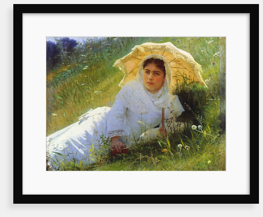 A Hot Day (On the Grass. Midday), 1883 by Ivan Kramskoy