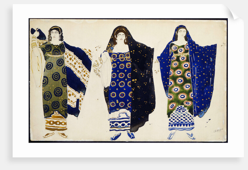 Costume design for the play Oedipus at Colonus by Sophocles, 1904. by Leon Bakst