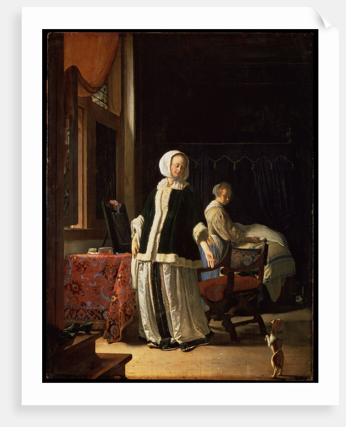 Morning of a Young Lady, c1660 by Frans van Mieris