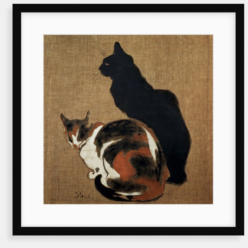 Two Cats by Theophile Alexandre Steinlen