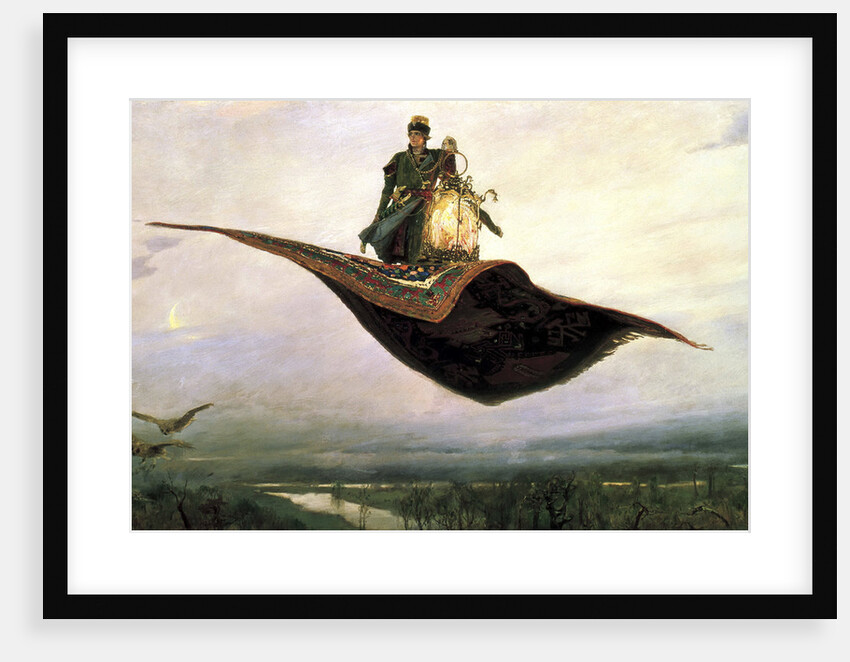 Riding a Flying Carpet, 1880 by Viktor Mihajlovic Vasnecov