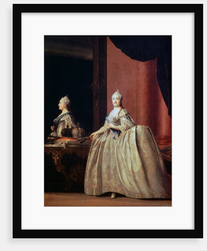 Empress Catherine II before the Mirror, 1779. by Vigilius Erichsen