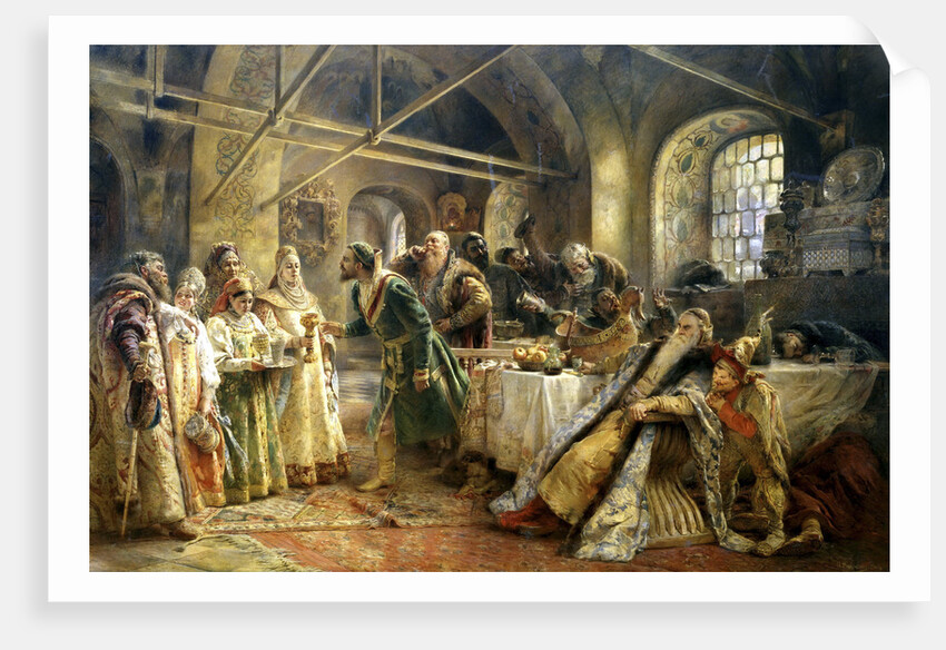 The Kiss Ceremony, 1895. by Konstantin Makovsky