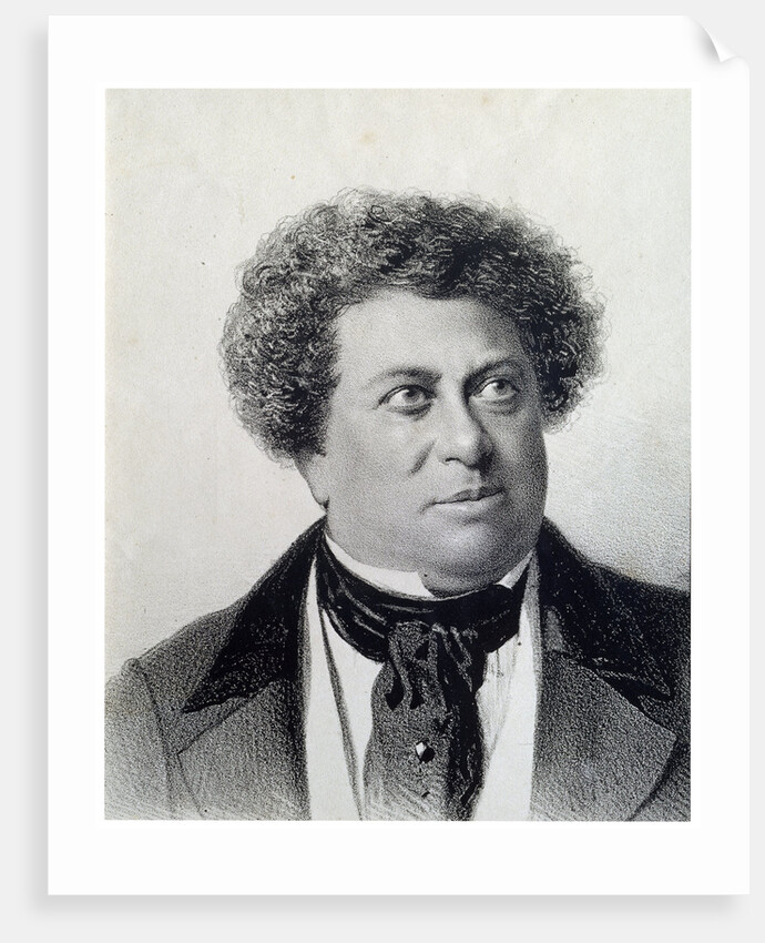 Portrait of the Author Alexandre Dumas, 19th century by Georg Wilhelm Timm