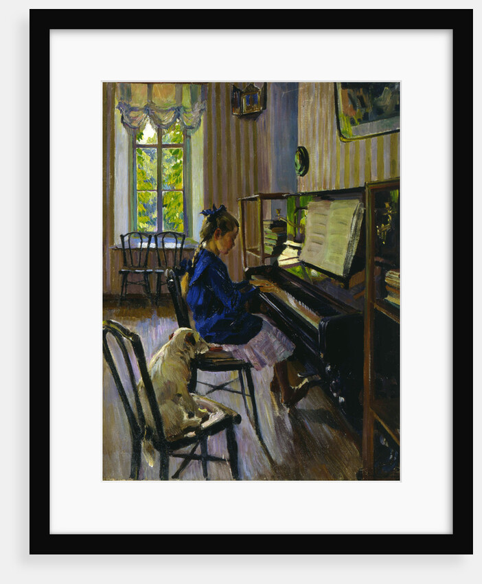 At the Piano, 1914. by Sergey Vinogradov