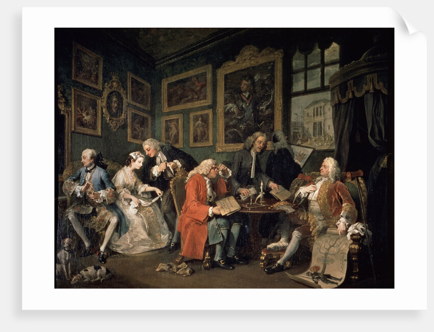 Marriage a la Mode: 1, The Marriage Contract, 1743 by William Hogarth