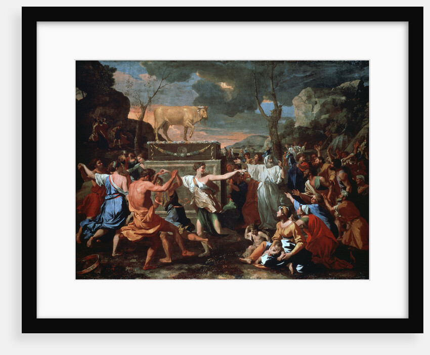 The Adoration of the Golden Calf, c1635 by Nicolas Poussin