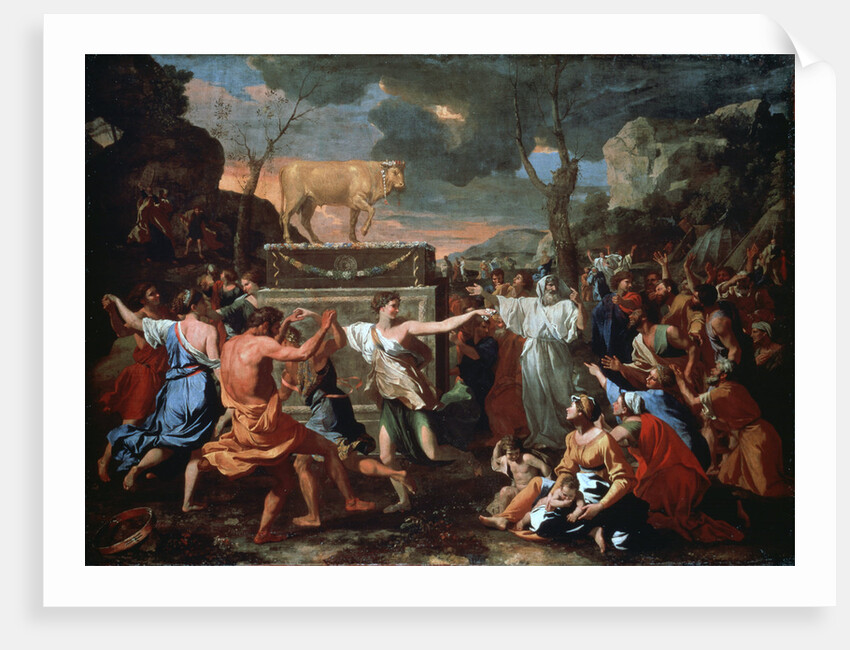 The Adoration of the Golden Calf, c1635 by Nicolas Poussin