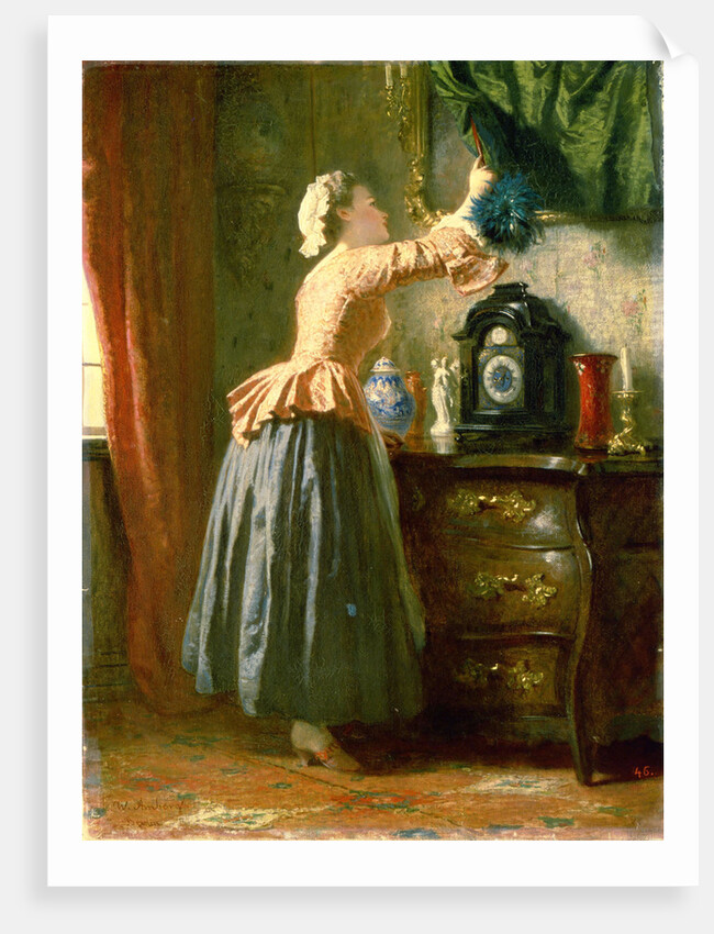 A Maid, 19th century. by Wilhelm Amberg