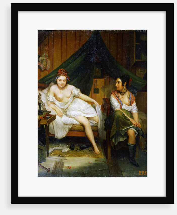 Two girls, 19th century. by Louis Eugene Bertier