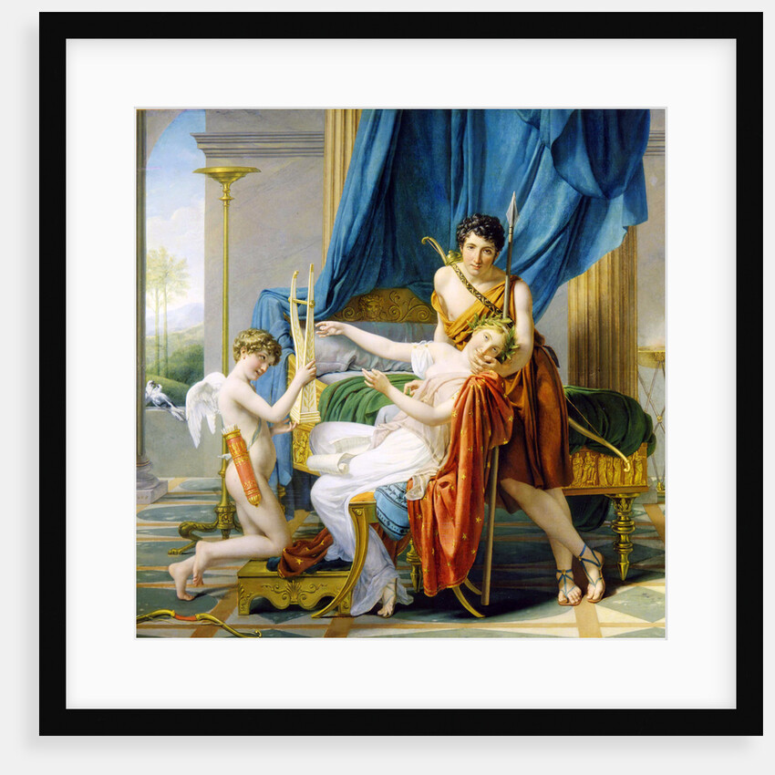 Sappho, Phaon and Cupid, 1809. by Jacques-Louis David