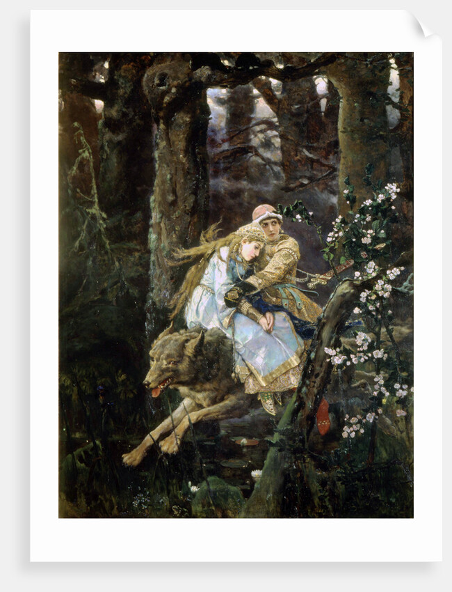 Tsarevich Ivan Riding the Grey Wolf, 1889 by Viktor Mihajlovic Vasnecov