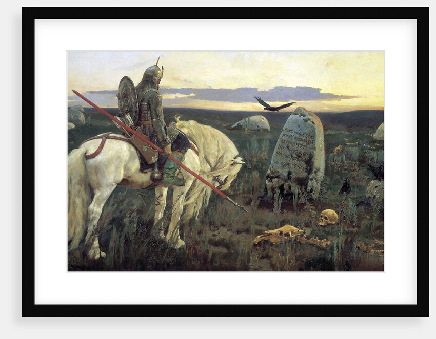 A Knight at the Crossroads, 1898. by Viktor Mihajlovic Vasnecov