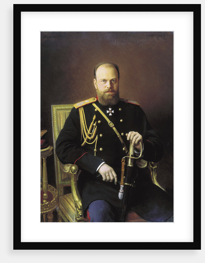 Portrait of the Emperor Alexander III by Ivan Kramskoy