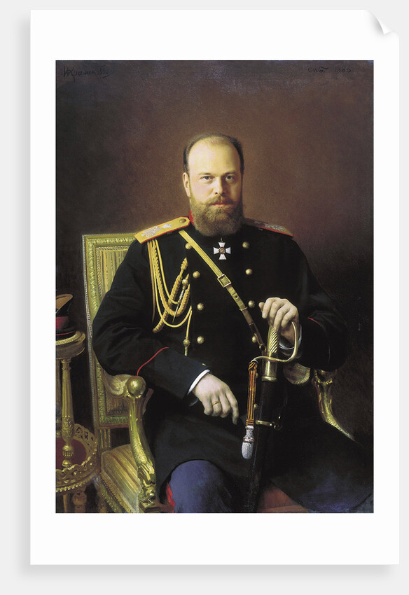 Portrait of the Emperor Alexander III by Ivan Kramskoy