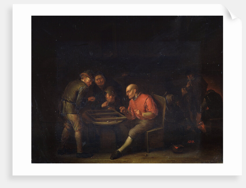 Flemings Playing Dice, 17th century by Adriaen van Ostade