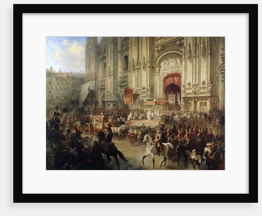 Ceremonial Reception of Field Marshal Alexander Suvorov in Milan in April 1799, 1850s by Adolf Jossifovich Charlemagne