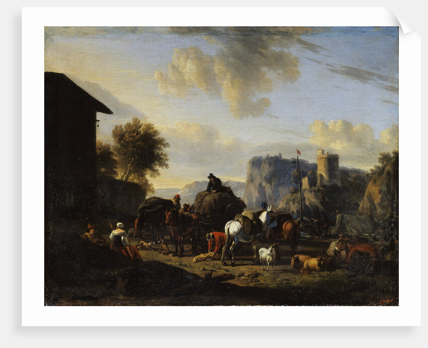 The Rest of the Convoy, 17th century by Nicolaes Berchem