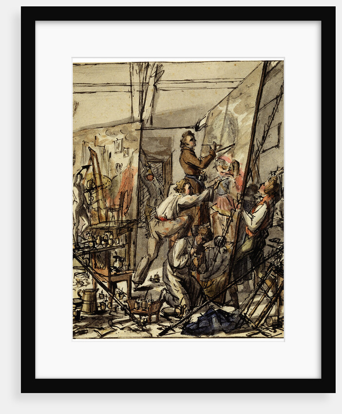 In an Artists Studio, 1820s by Anonymous
