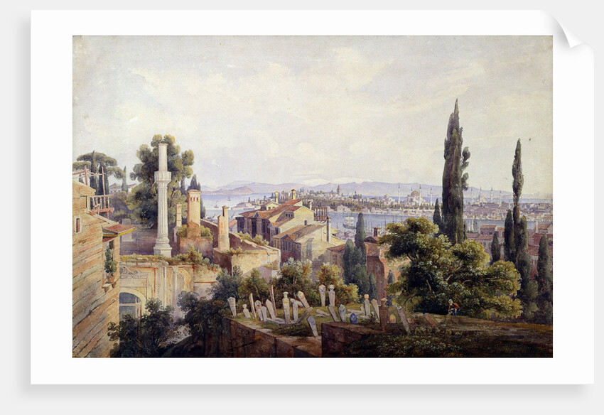View of Constantinople and the Golden Horn, 1835 by Johann Jakob Wolfensberger