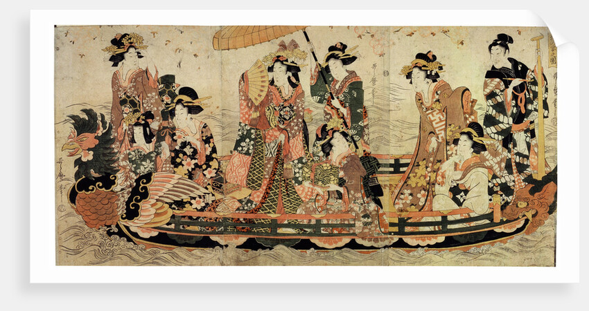 Cherry Blossom Viewing (Hanami), early 19th century(?). by Kitagawa Utamaro II