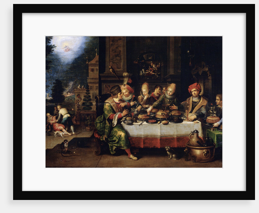 The Parable of the Rich Man and the Beggar Lazarus, 17th century by Frans Francken II