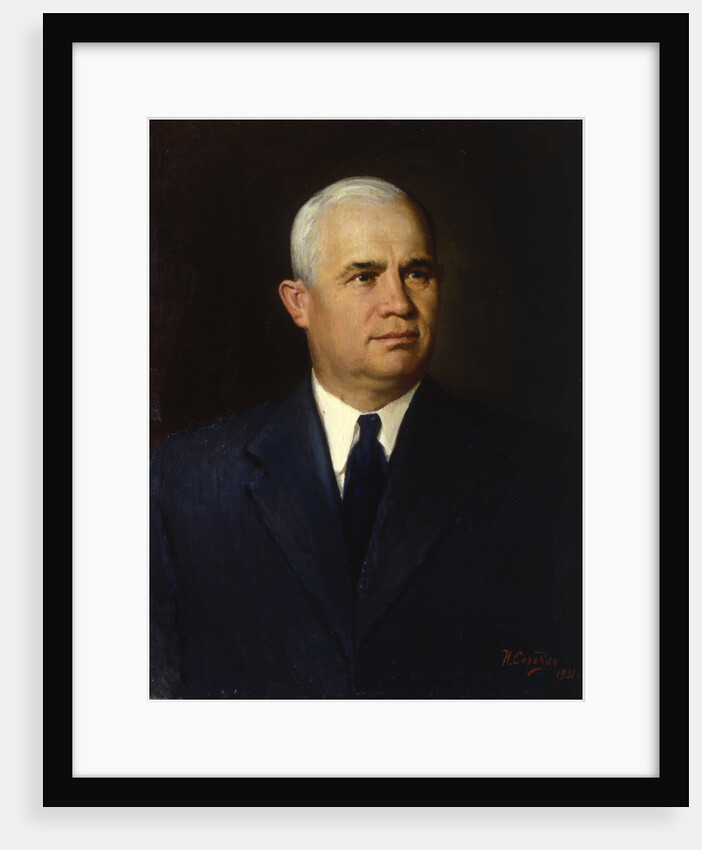 Portrait of the Politician Nikita Sergeyevich Khrushchev, 1951 by Ivan Semyonovich Sorokin