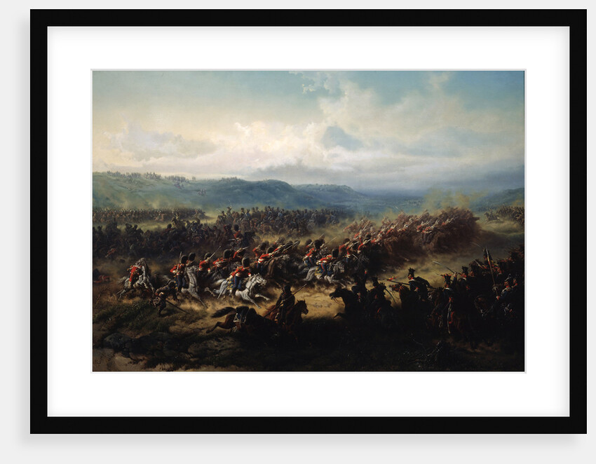Charge of the English Light Brigade at the Battle of Balaclava on 25 October 1854, 19th century. by Friedrich Kaiser