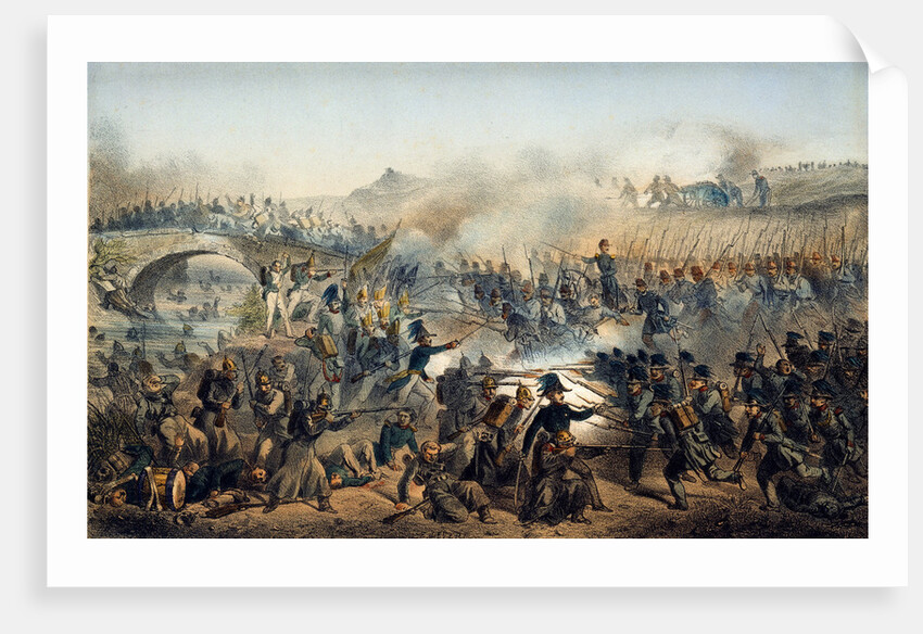 The Battle of the Chernaya River on August 16, 1855, 19th century by Paul Levert