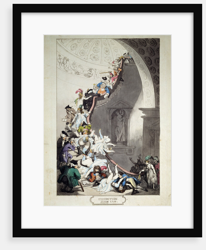 Exhibition Stare Case, 1811. by Thomas Rowlandson