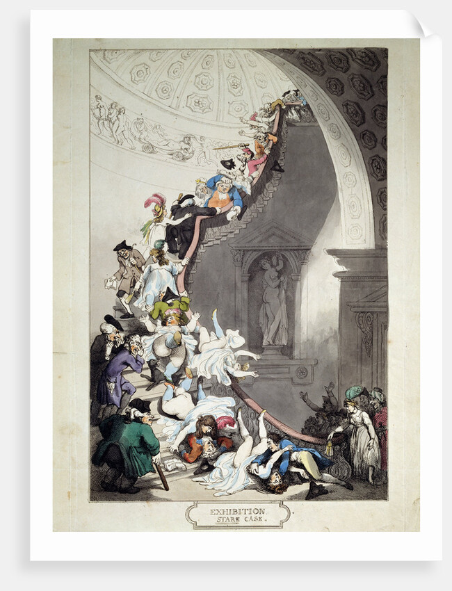 Exhibition Stare Case, 1811. by Thomas Rowlandson