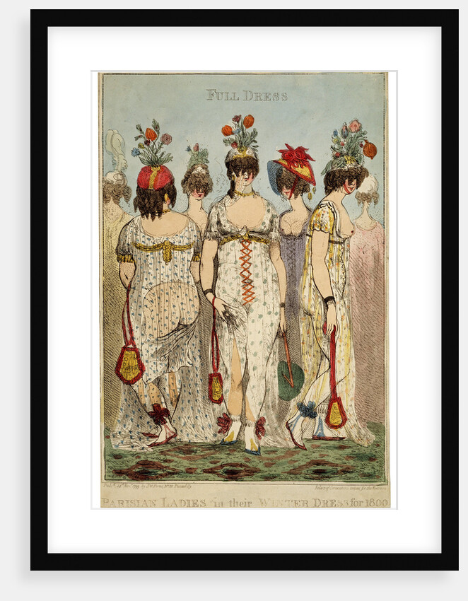 Parisian Ladies in their Full Winter Dress for 1800, 1799. by James Gillray