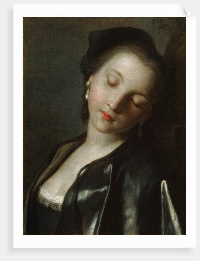 Sleeping Young Woman, mid 18th century by Pietro Rotari