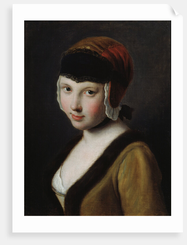 A Girl with a Black Mask, mid 18th century by Pietro Rotari