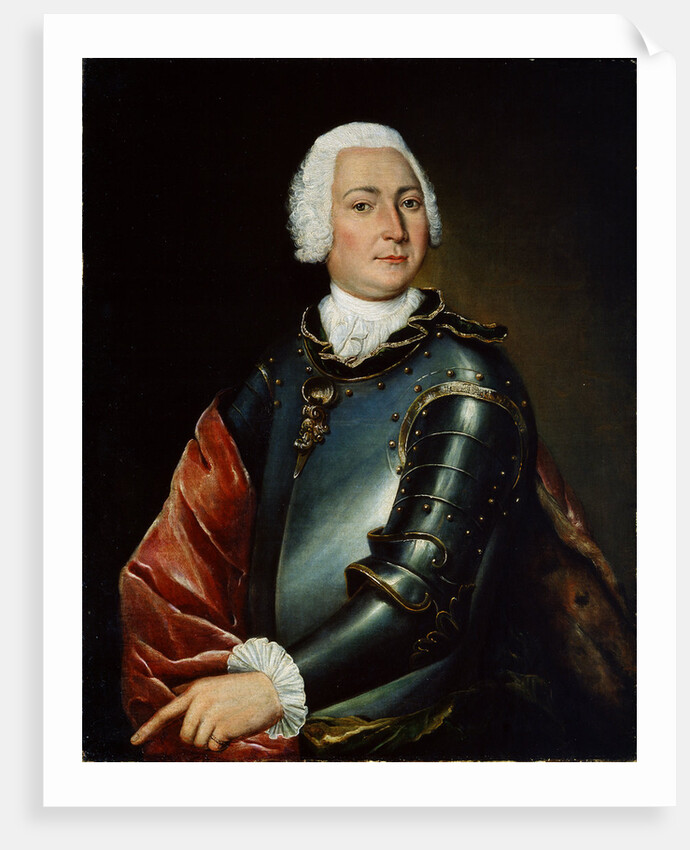Portrait of Count Ernst Christoph von Manteuffel, 18th century by Lucas Conrad Pfandzelt