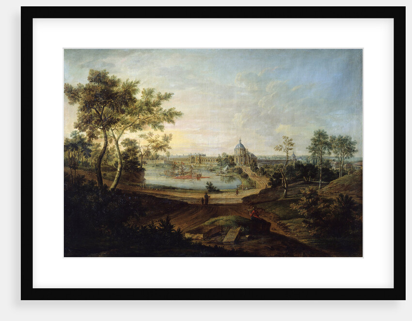 View of the Great Palace in Oranienbaum, 1758. by Friedrich Hartmann Barisien